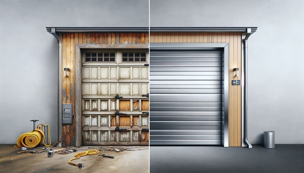 Garage door work in Rollinsford