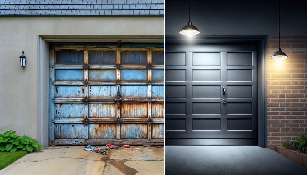 Garage door work in Tuttle Square