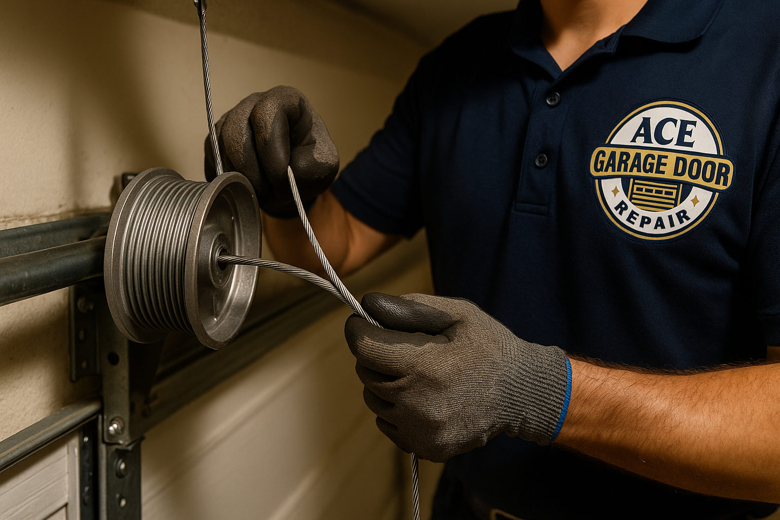 Garage Door Cable Repair in Newfields