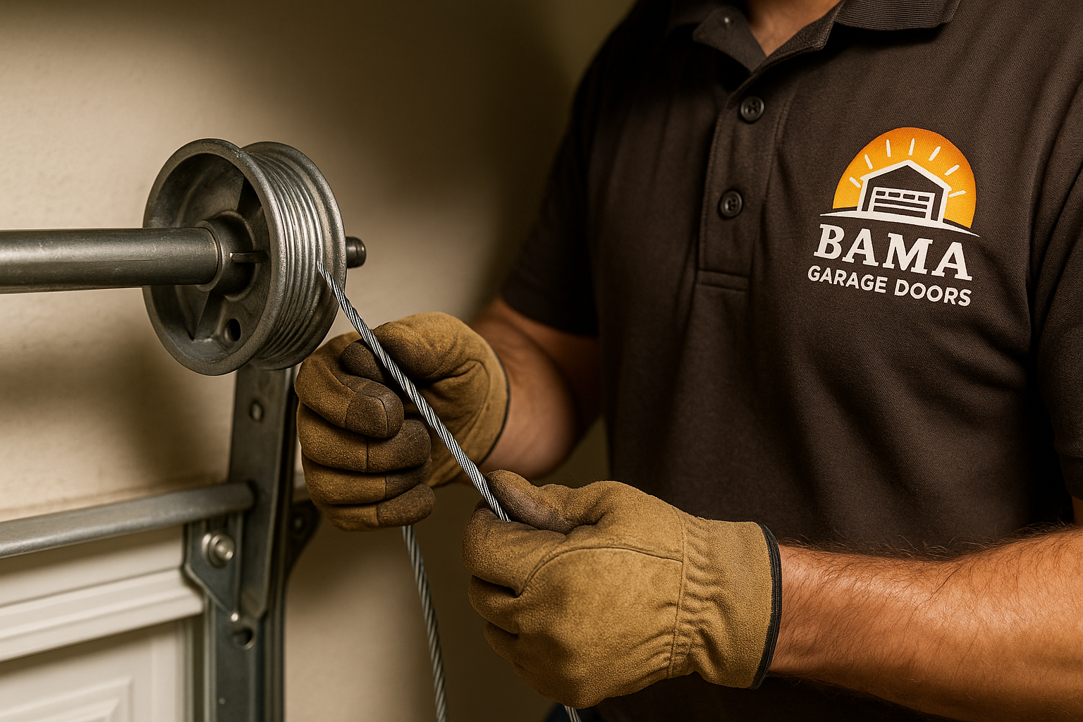 Garage Door Cable Repair in Tuttle Square