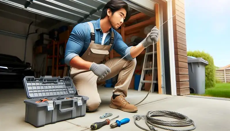 Garage Door Cable Repair in Newfields