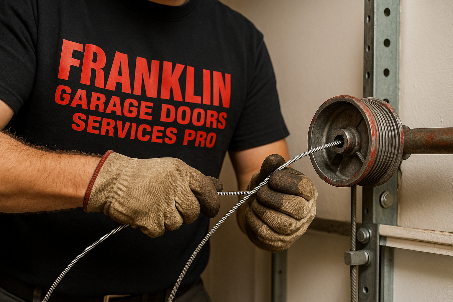 Garage Door Cable Repair in North Hampton