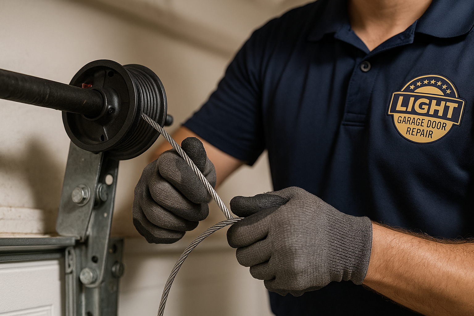Garage Door Cable Repair in Northwood