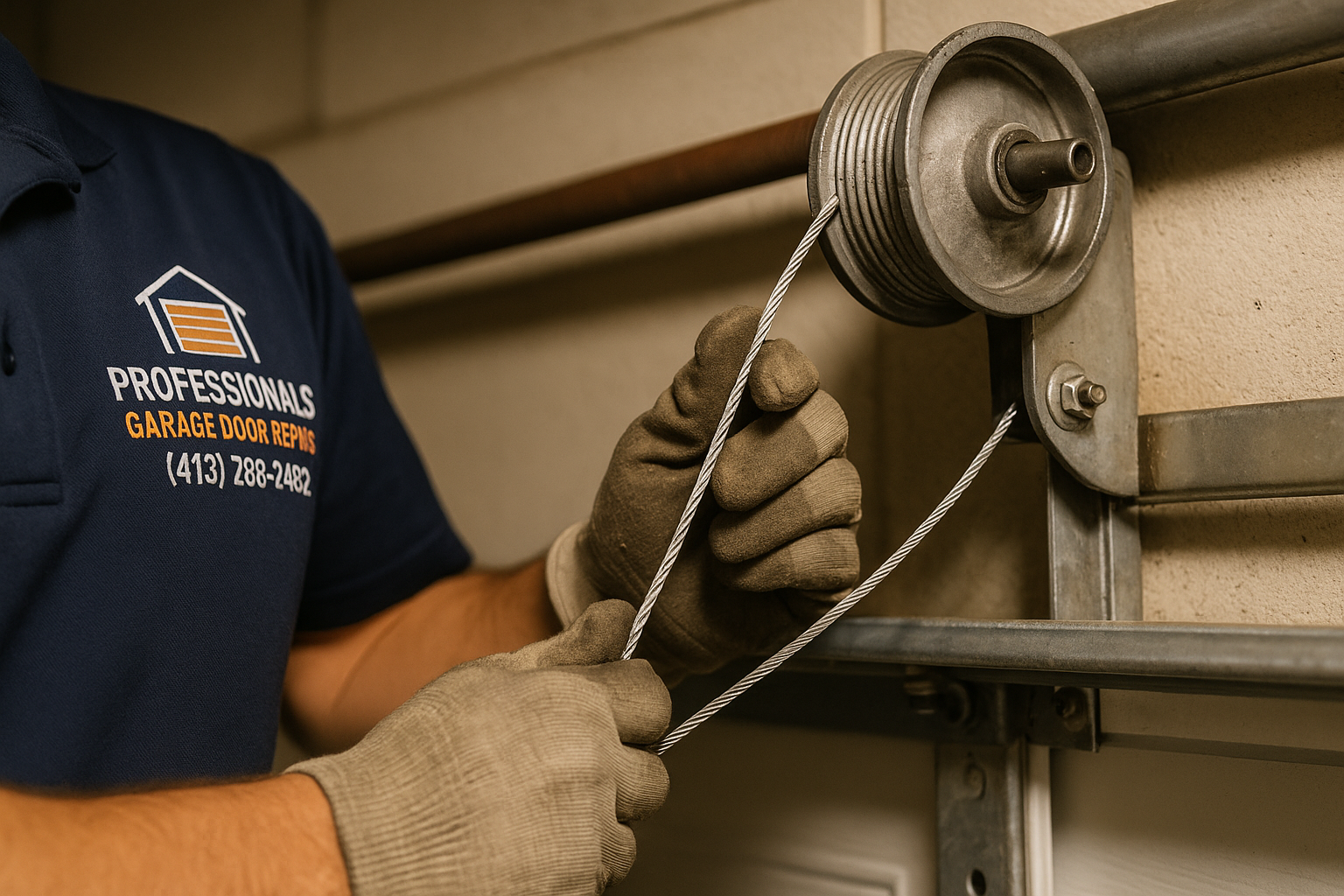 Garage Door Cable Repair in Somersworth