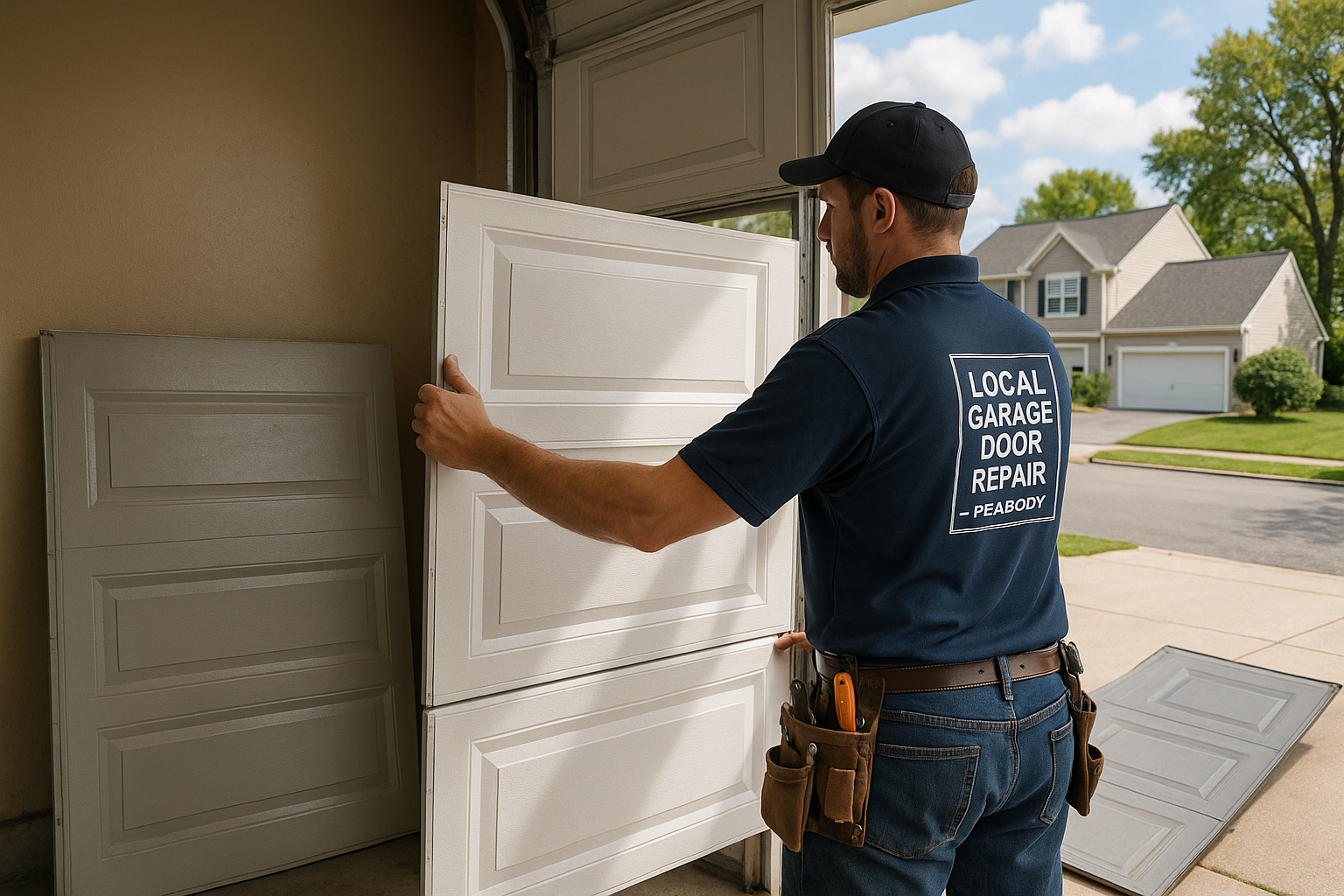 Garage Door Panel Replacement in Salisbury
