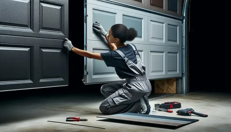 Garage Door Panel Replacement in Danville