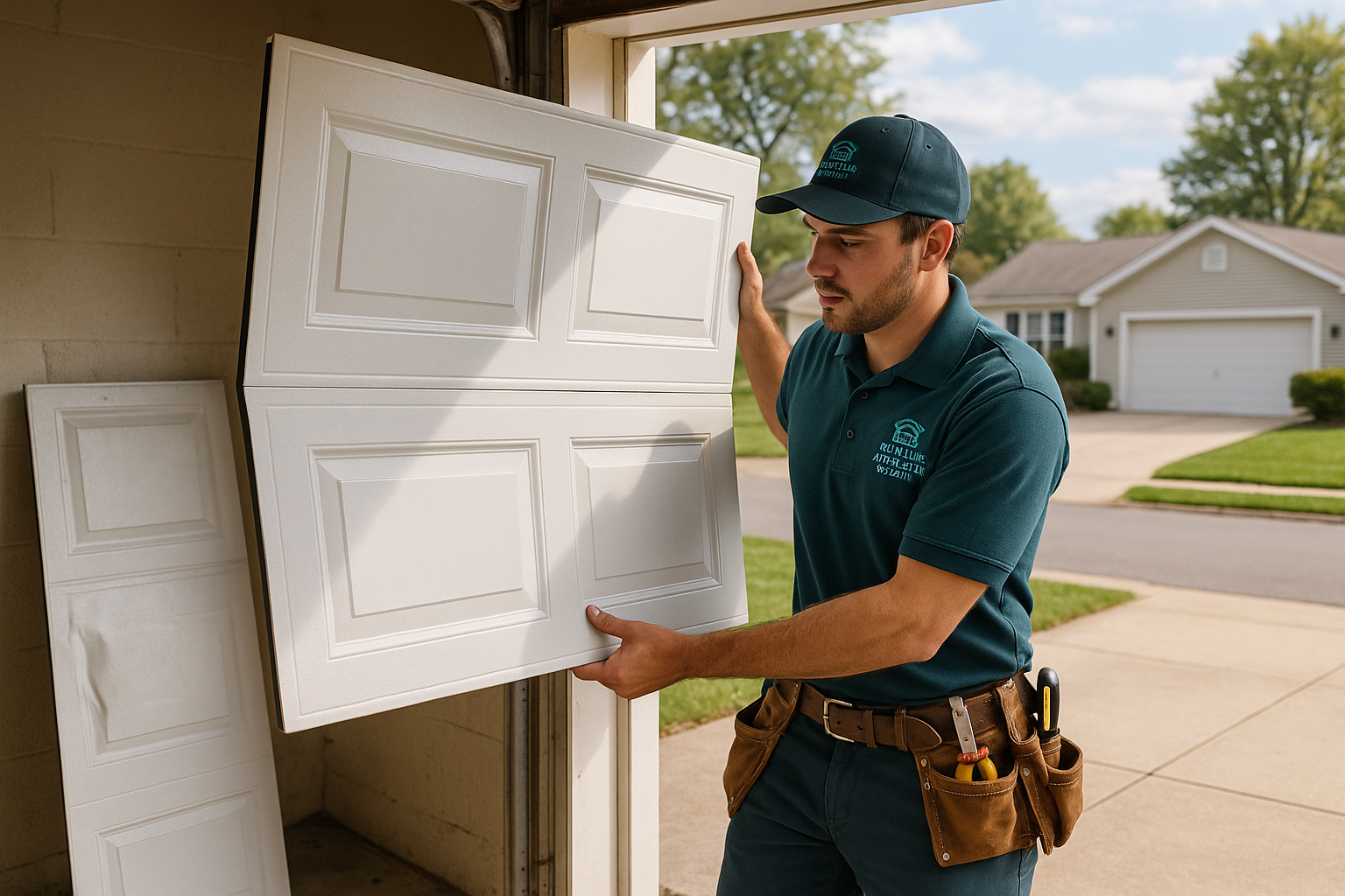Garage Door Panel Replacement in Wells