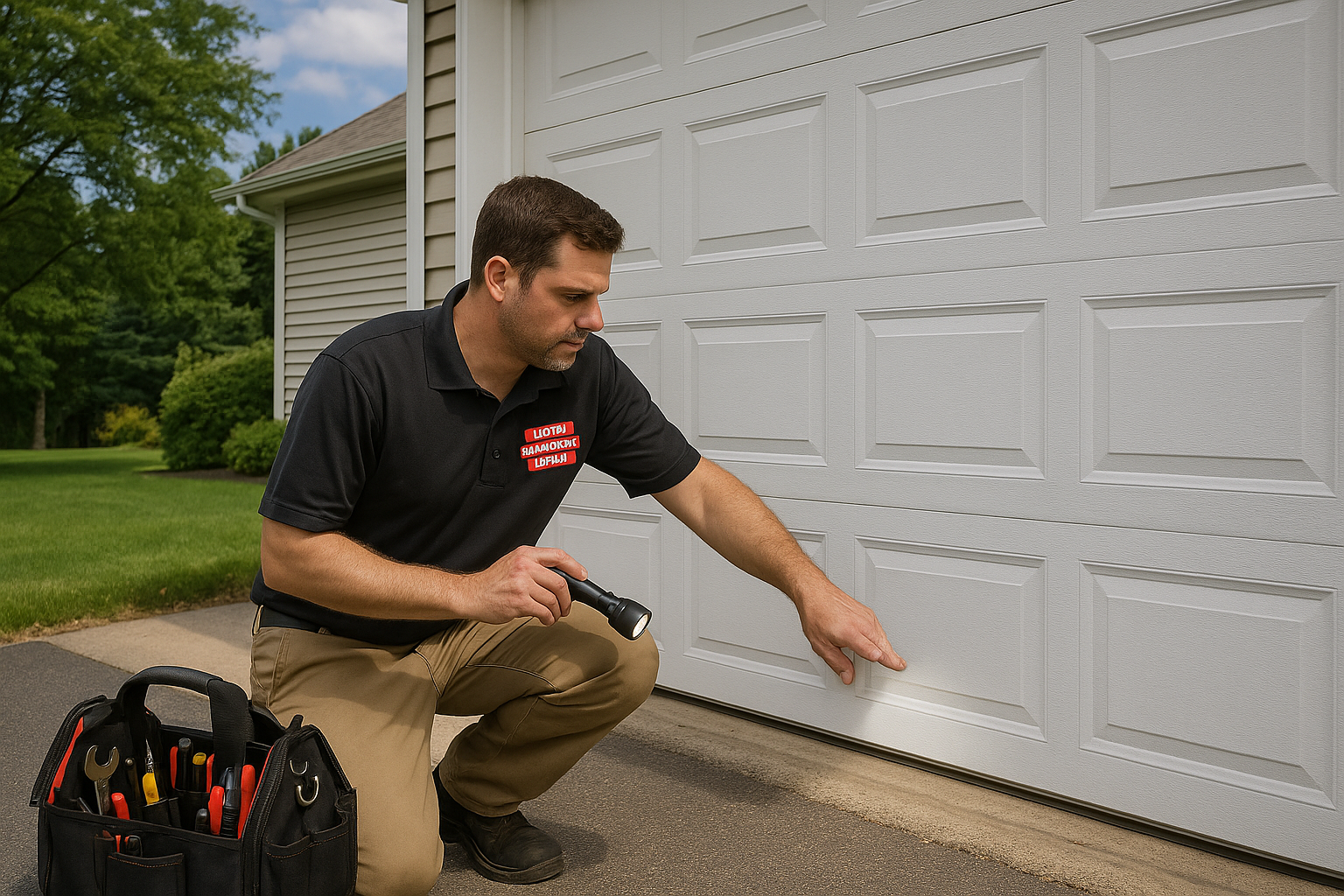Garage door work in Barnstead