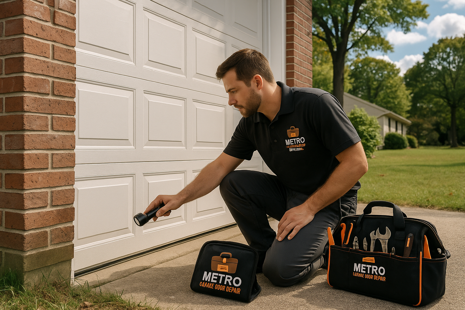 Garage door work in New Castle