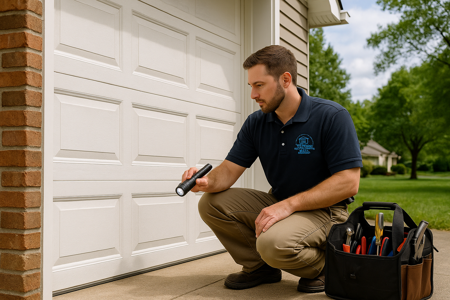 Garage door work in Newfields
