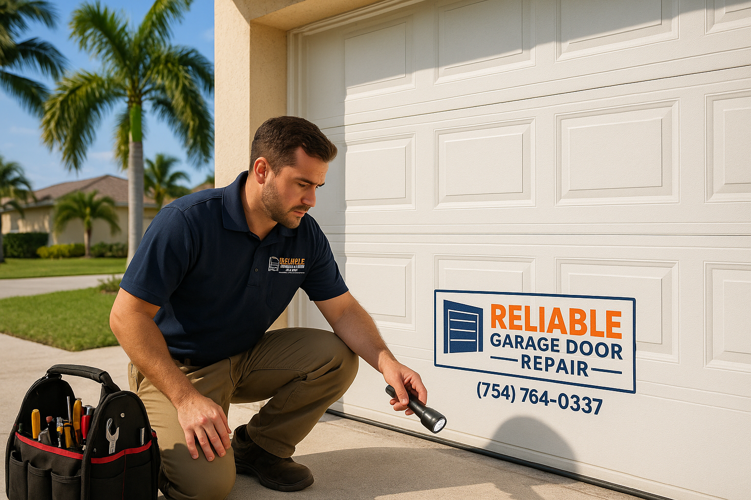 Garage door work in Tuttle Square