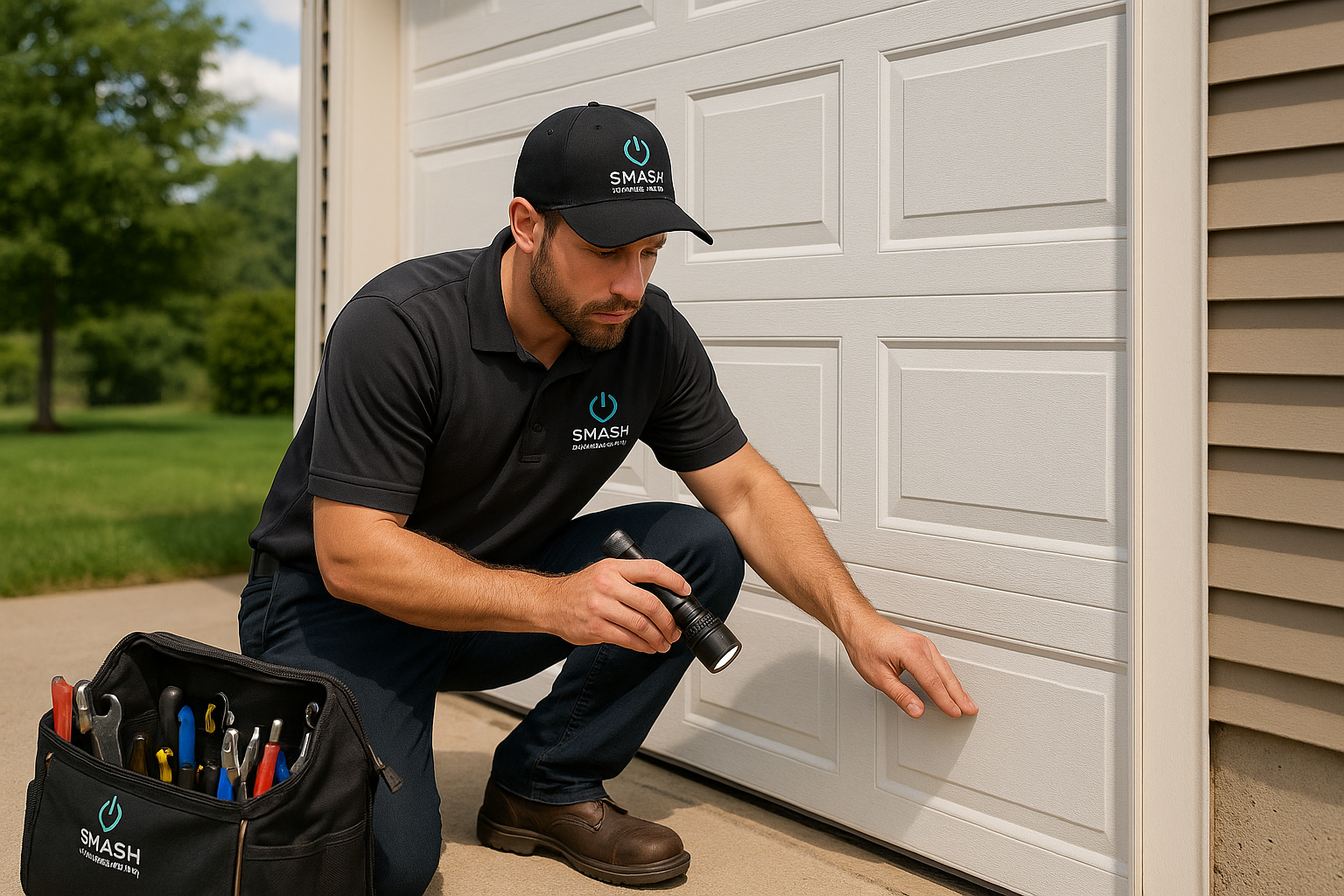 Garage door work in Lyman