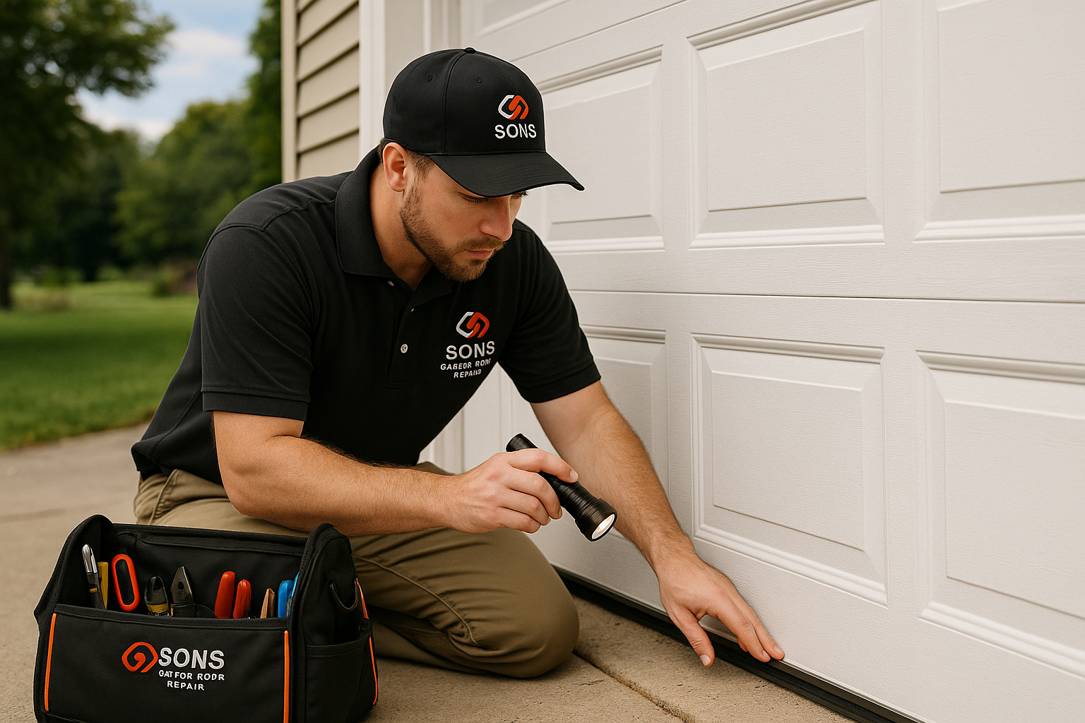 Garage door work in North Hampton