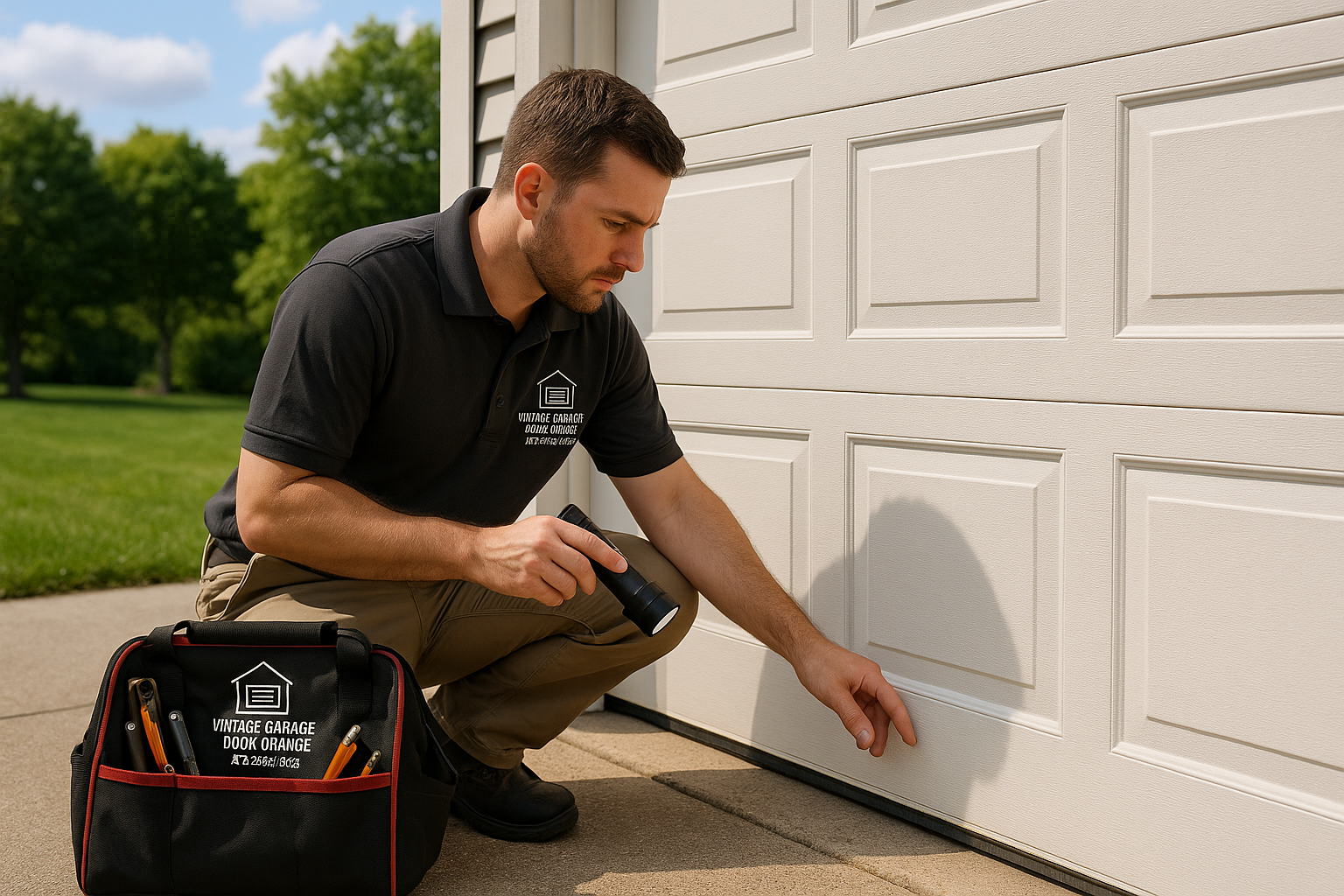 Garage door work in East Kingston