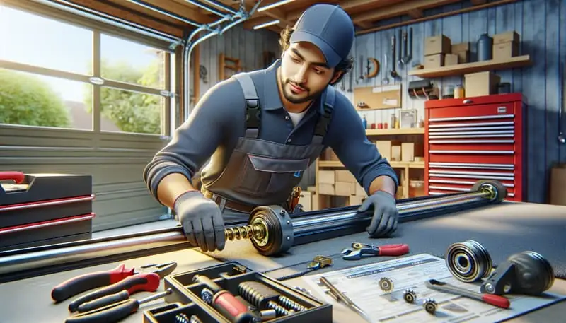 Garage Door Roller Replacement in Raymond