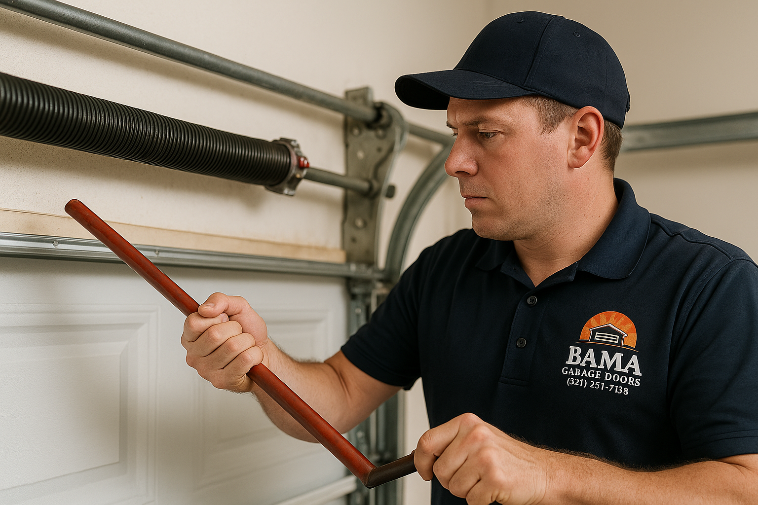 Garage Door Spring Repair in Rollinsford