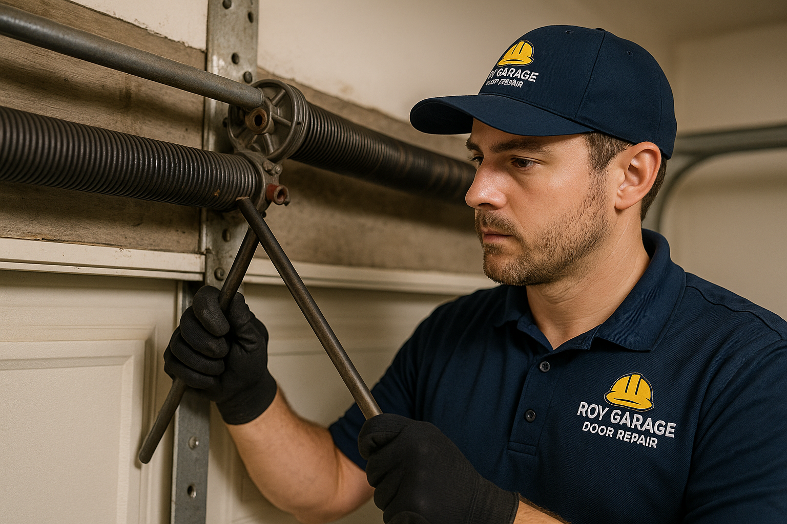 Garage Door Spring Repair in Newington