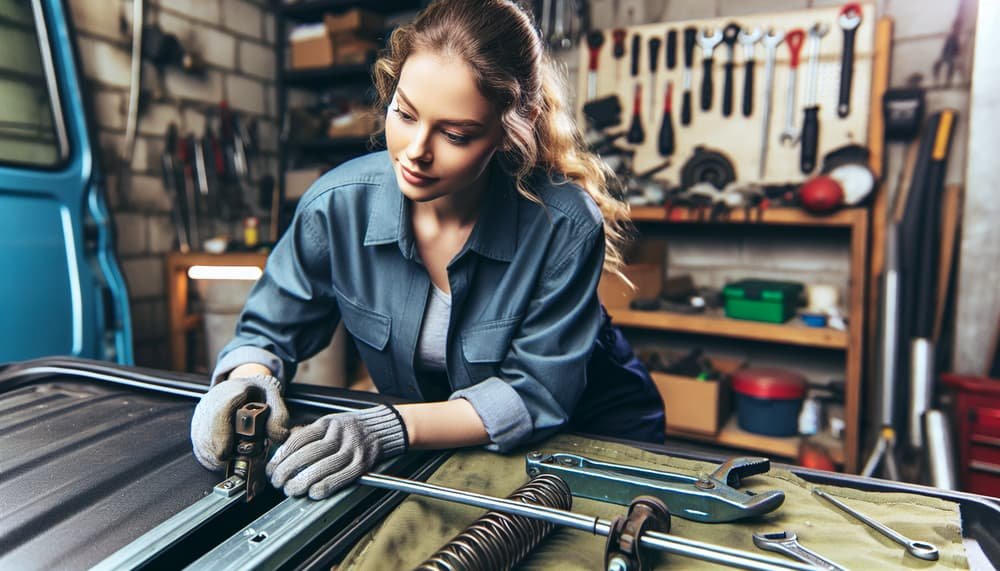 Garage door work in Raymond
