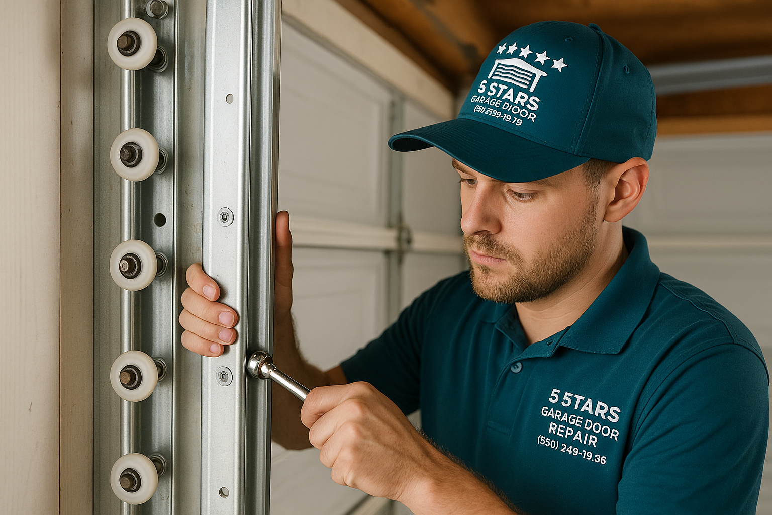 Garage Door Track Repair in Dover