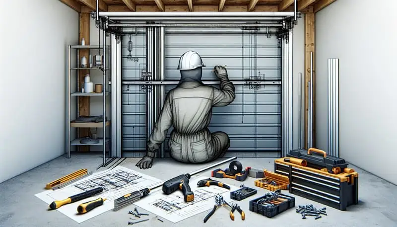 Garage Door Track Repair in Hampton Falls
